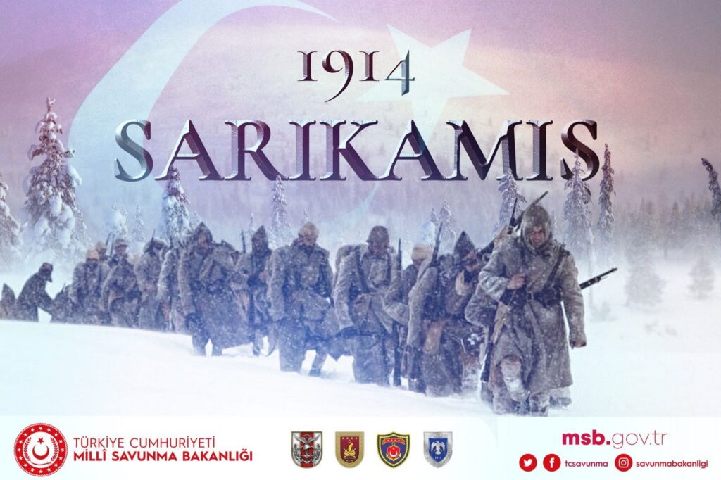 MSB: Sarıkamış Harekâtı’nda Şehadete Yürüyen Şanlı Ecdadımızı Rahmet ve Minnetle Anıyoruz